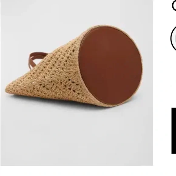 Saint Laurent large  raffia tote - Picture 5 of 7